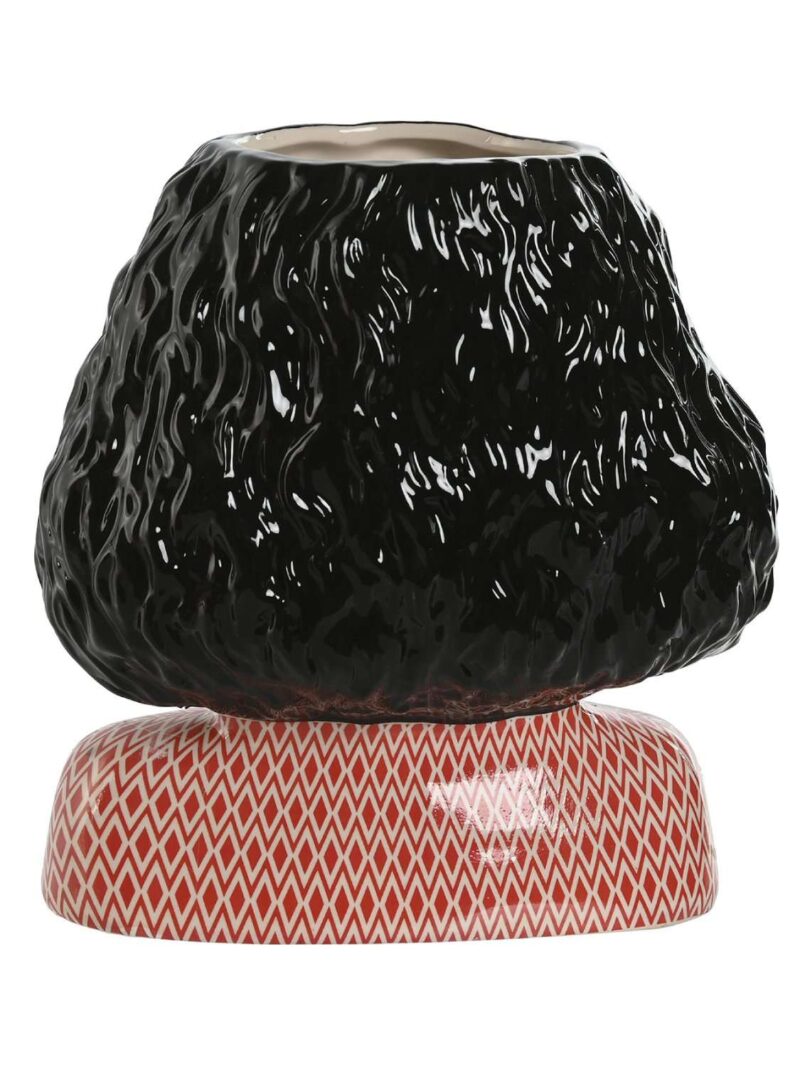 Vaso Fioriera Dolomite Con Disegno Di Donna