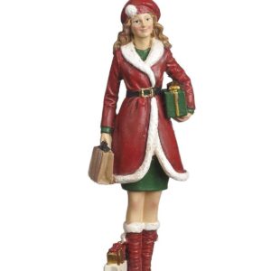Decorazioni Natalizie per Albero Uomo e Donna Vestiti di Rosso/Verde
