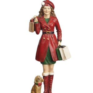 Decorazioni per Albero di Natale Uomo Donna con Cane