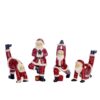 Babbo Natale Yoga Rosso Scelta Tra 4 Posizioni H13 Cm