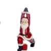 Babbo Natale Yoga Rosso Scelta Tra 4 Posizioni H13 Cm