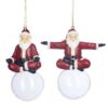 Decorazione Per Albero Di Babbo Natale Posizione Yoga Su Palla