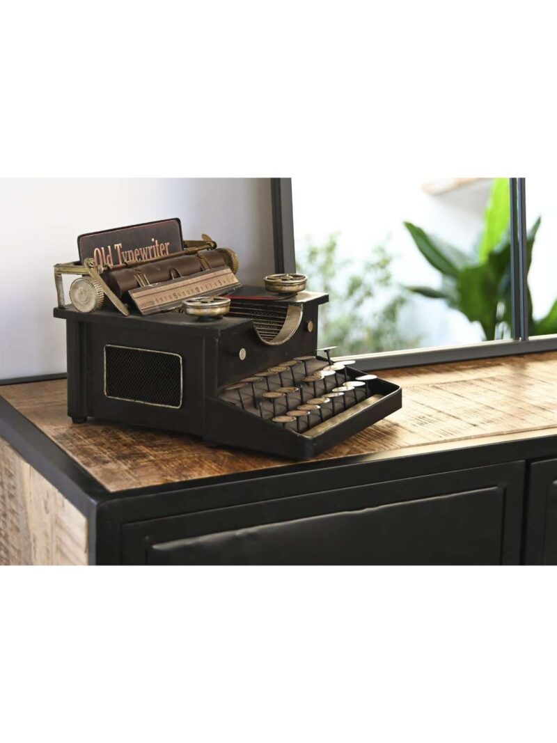 Macchina Da Scrivere Vintage Da Decorazione In Metallo Nera