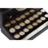 Macchina Da Scrivere Vintage Da Decorazione In Metallo Nera