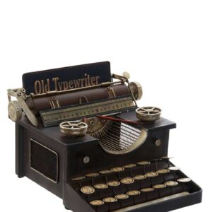 Macchina da Scrivere Vintage da Decorazione in Metallo Nera