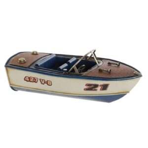 Modellino Motoscafo in Metallo Vintage
