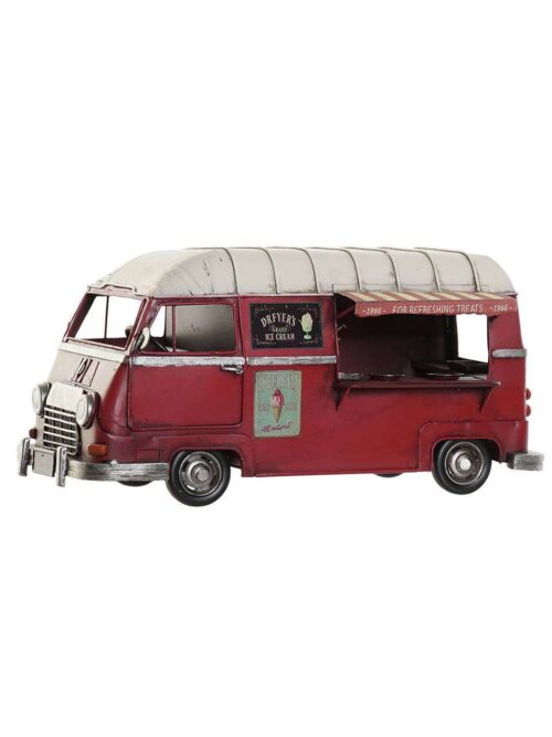 Decorazione Veicolo Food Truck in Metallo Vintage