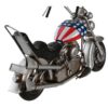 Decorazione Moto Chopper Vintage In Metallo