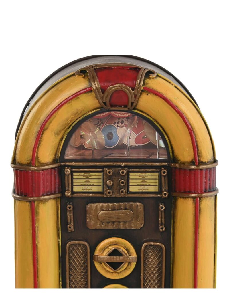 Decorazione In Metallo Di Jukebox Giallo