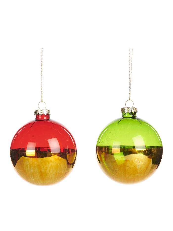 Palla In Vetro Per Albero Di Natale Oro 8Cm