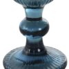 Set Di 6 Bicchieri In Cristallo Grattato Colore Azzurro