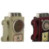 Orologio Da Tavolo Metallo Telefono A Gettoni Vintage