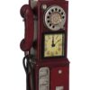 Orologio Da Tavolo Metallo Telefono A Gettoni Vintage