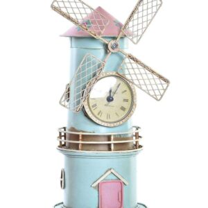 Orologio da Tavolo Mulino a Vento in Metallo