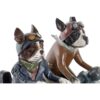 Cane Su Scooter Figura Decorativa In Resina