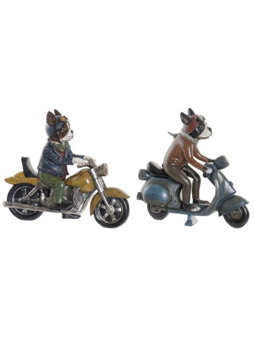 Cane su Scooter Figura Decorativa in Resina