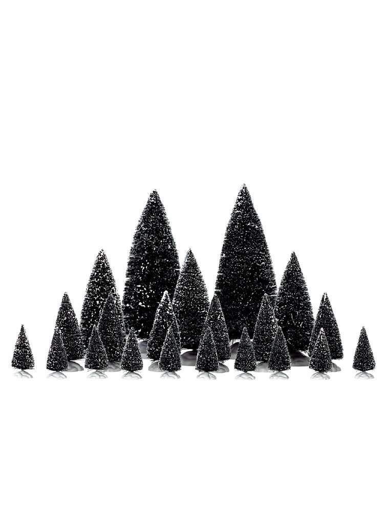 Assortimento 21 Pini Villaggio Di Natale Lemax - Assorted Pine