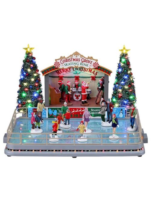 Christmas Grove Skating Rink Lemax