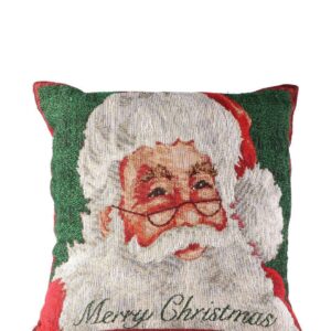 Cuscino Babbo Natale Rosso Bianco Verde 45x45x15
