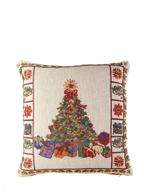 Cuscino Albero di Natale Multicolor 45x45x15