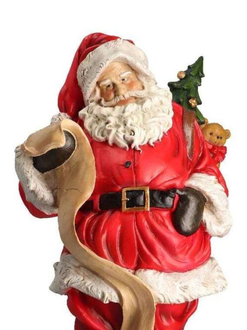 Decorazione di Babbo Natale in Resina 15x13x26