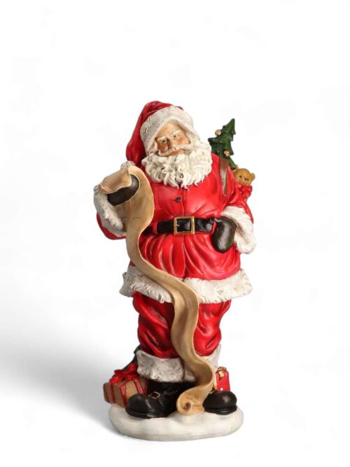 Decorazione di Babbo Natale in Resina 15x13x26