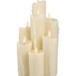 Candele a LED Avorio con Movimento di Fiamma