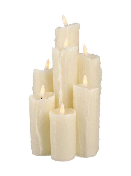 Candele a LED Avorio con Movimento di Fiamma