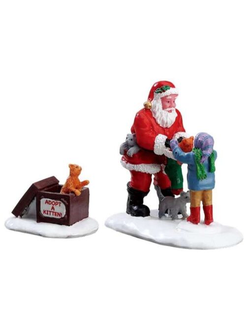 Santa And Kittens