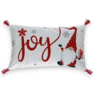 Cuscino Natalizio JOY Bianco Rosso 50x30