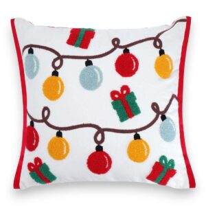 Cuscino Christmas Lights Ricamato 45x45