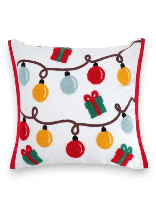 Cuscino Christmas Lights Ricamato 45x45