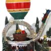 Villaggio Natalizio Mongolfiera Giostra Con Led Animato E Musica