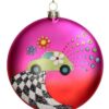 Ornamento Disco Groovy Rosa