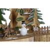 Casetta Natalizia In Legno Naturale Con Led