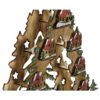 Casetta Natalizia In Legno Naturale Con Led