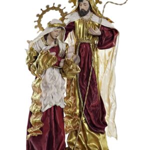 Decorazione Rappresentativa della Natalità Rosso h90 cm