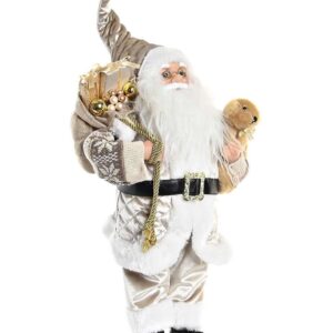 Decorazione Babbo Natale con Doni Champagne