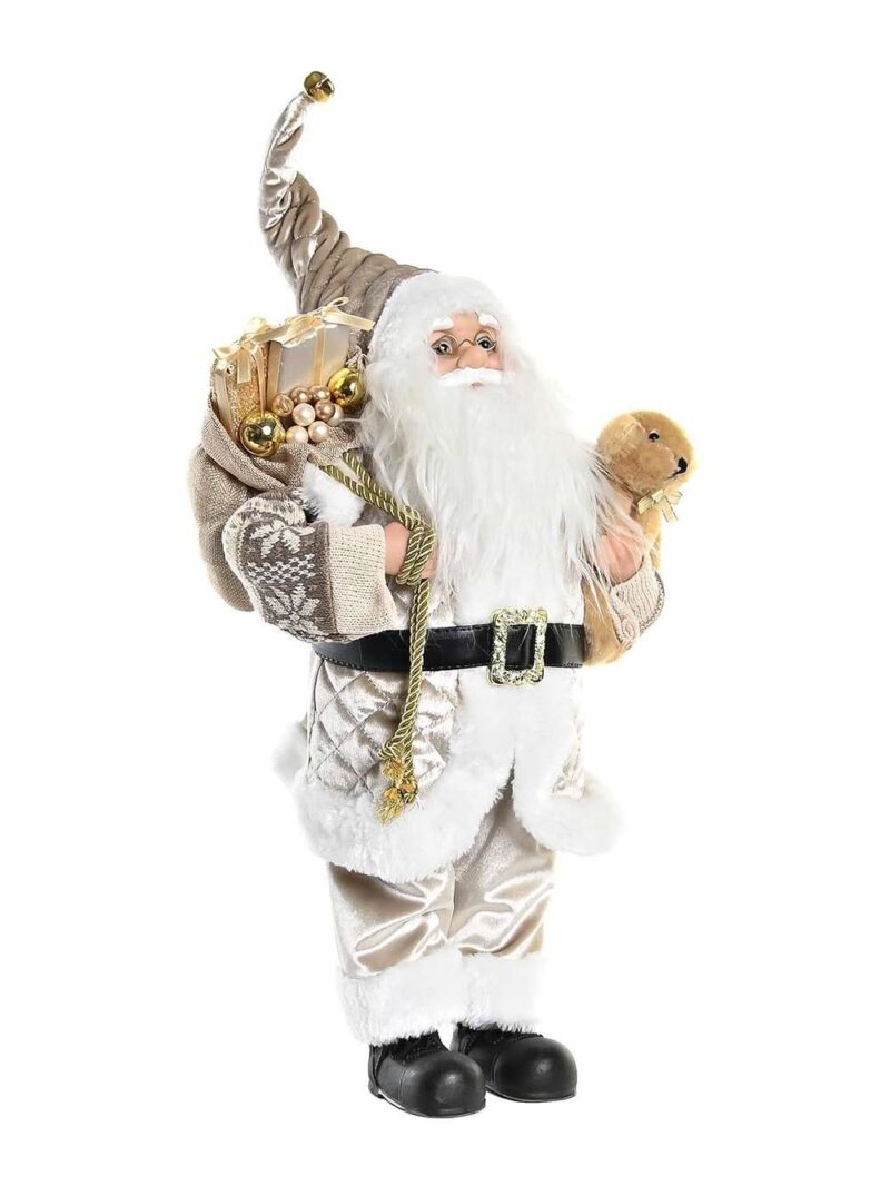 Decorazione Babbo Natale Con Doni Champagne