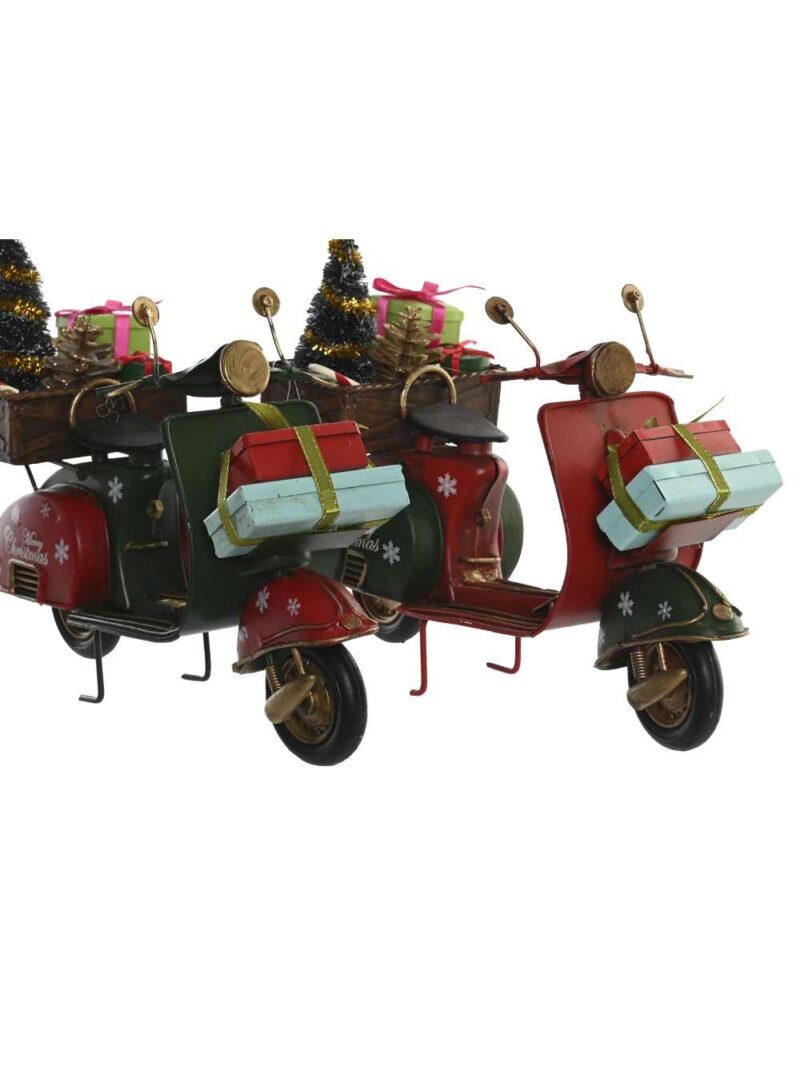 Vespa Natalizia In Metallo Con Doni