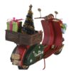 Vespa Natalizia In Metallo Con Doni