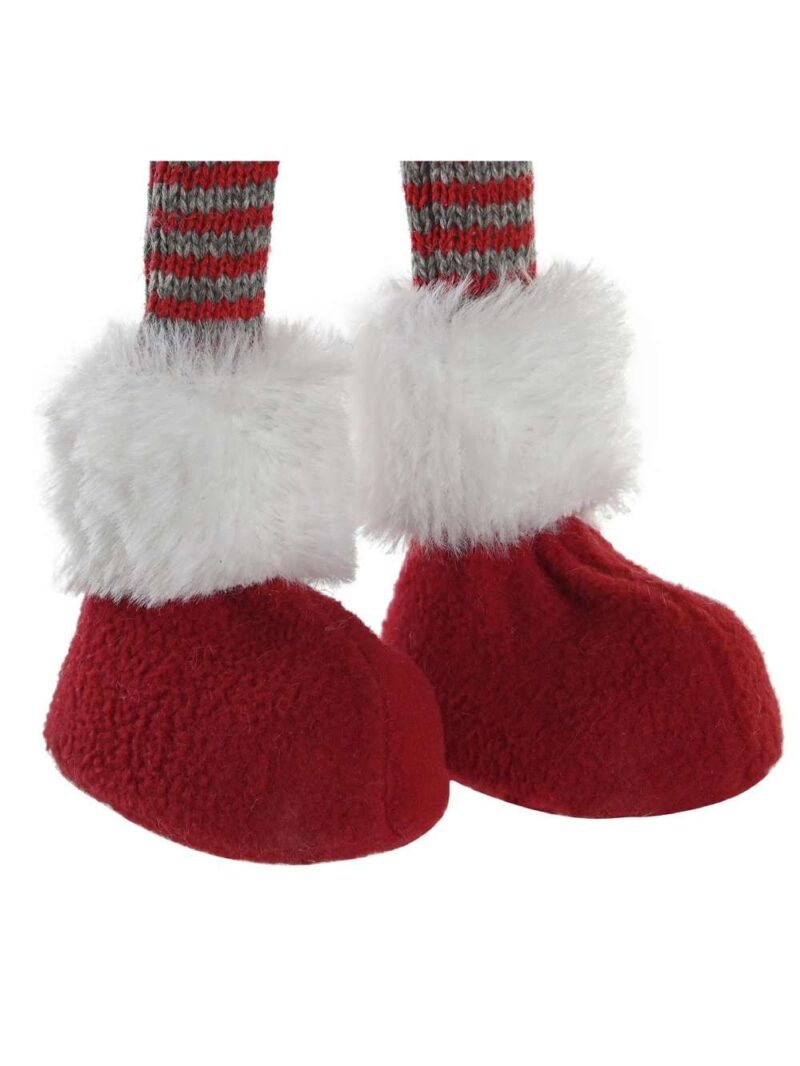 Decorazione Renna Con Sciarpa Cappello Rosso