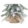 Albero Verde Innevato In Pvc Con Led H40