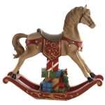 Cavallo a Dondolo Marrone con Regali LED Colorati