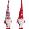 Decorazione Gnomo In Poliestere Rosso Bianco