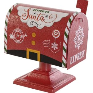 Cassetta della Posta di Babbo Natale in Metallo Rossa