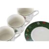 Set 6 Tazze Porcellana Decori Natalizi 200Ml