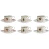 Set 6 Tazze Porcellana Decori Natalizi 200Ml