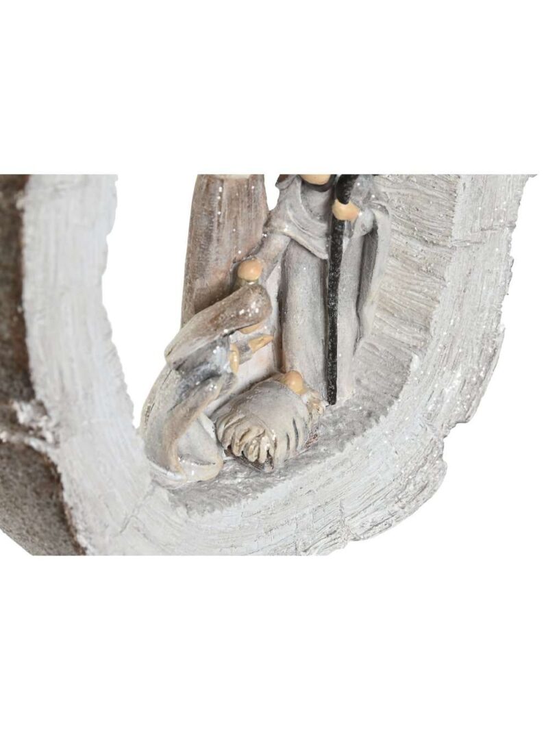 Nv-207004-1 Decorazione Nascita In Tronco Con Stella Dorata