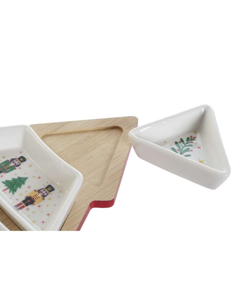 Tavola Aperitivo Ad Albero Natale Porcellana Bamboo